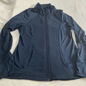 Avia Black Iris Full-Zip Jacket pockets and thumb holes